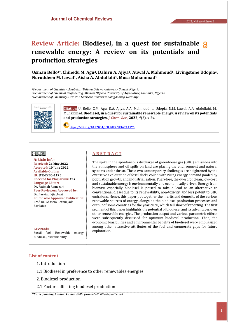 biodiesel research papers 2013