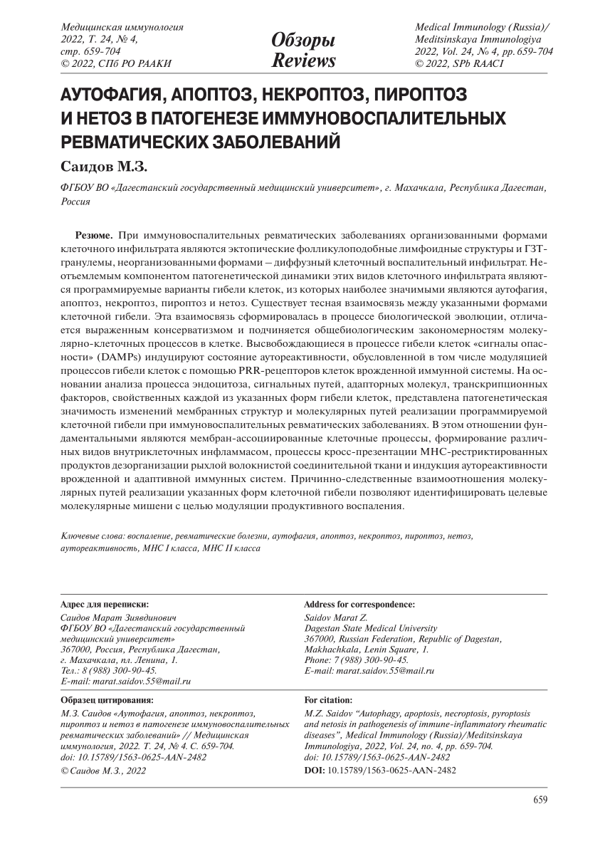 PDF) Autophagy, apoptosis, necroptosis, pyroptosis and netosis in  pathogenesis of immune-inflammatory rheumatic diseases