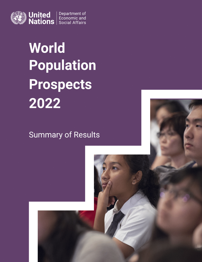 Pdf World Population Prospects 2022 Summary Of Results 9377