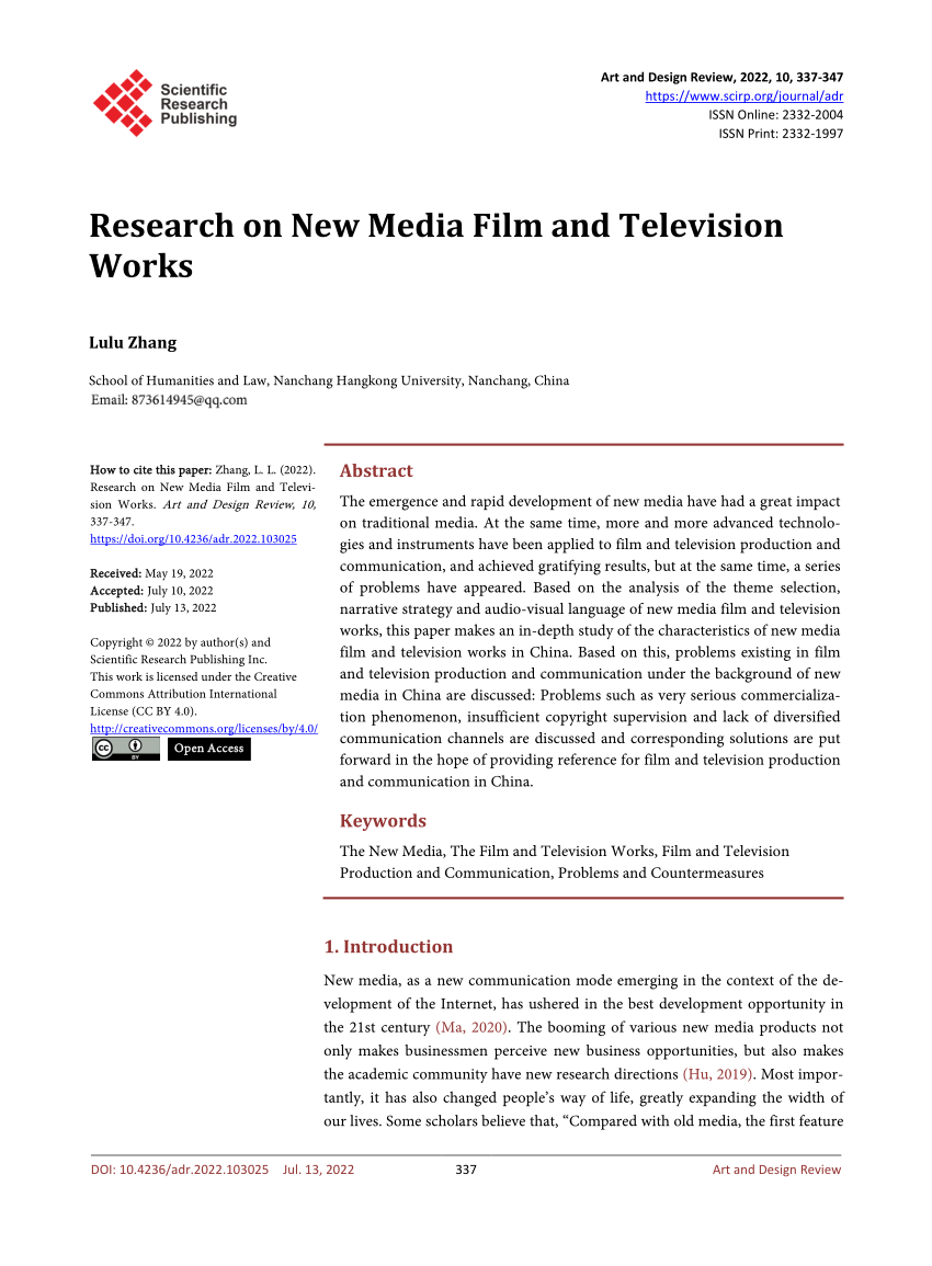 research on new media