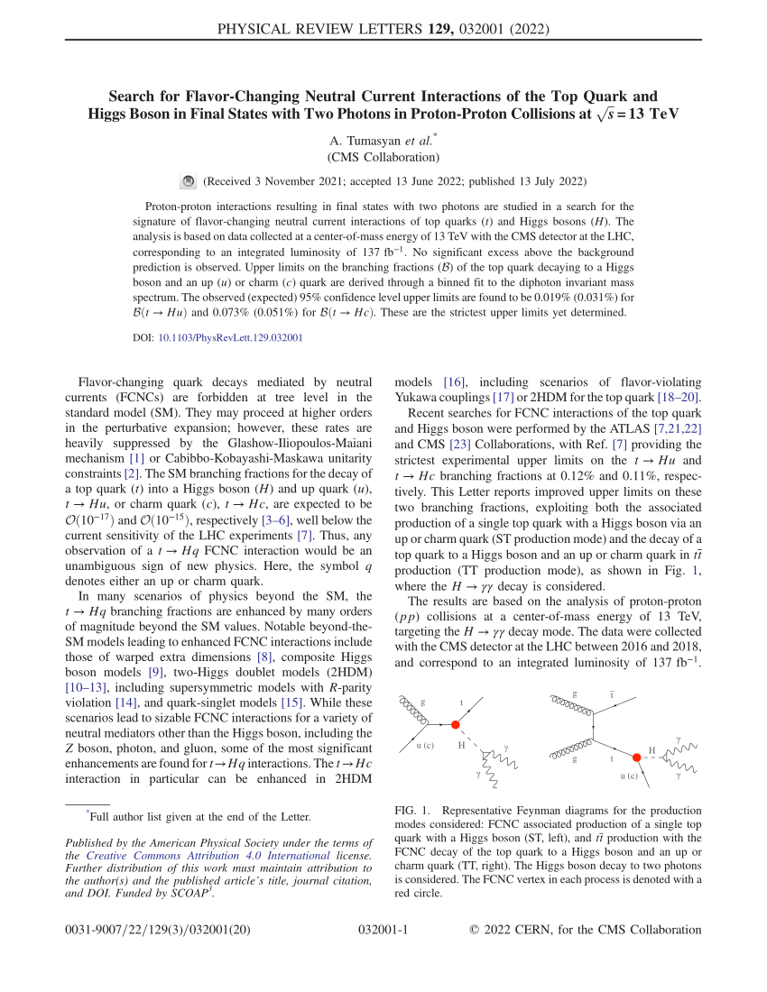 PDF Search for Flavor Changing Neutral Current Interactions of  