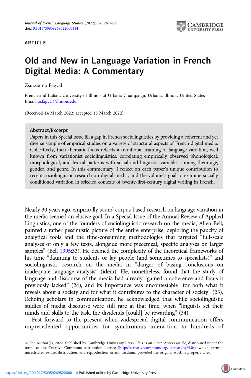 Digital authorship and social media: French digital authors