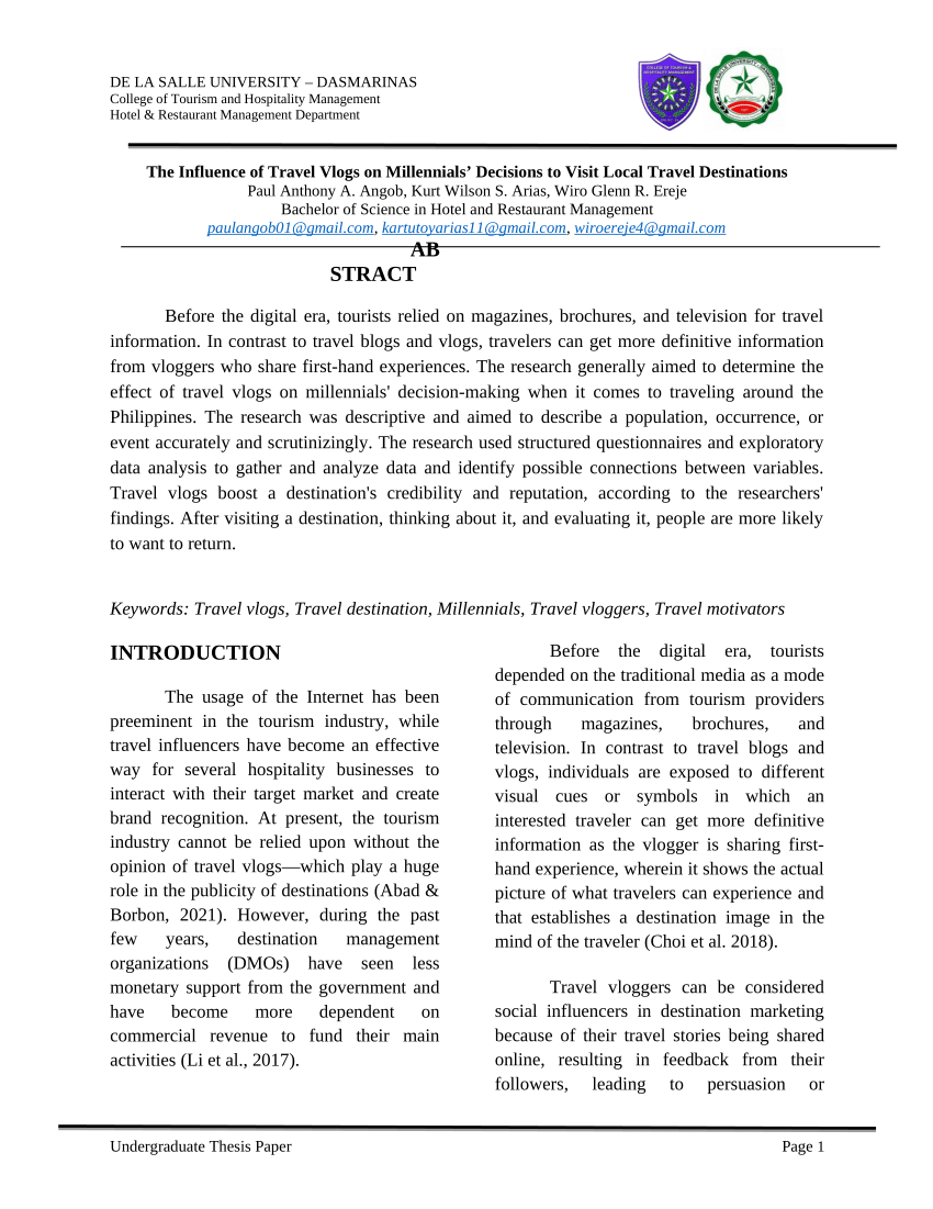 research paper about vlogging in the philippines