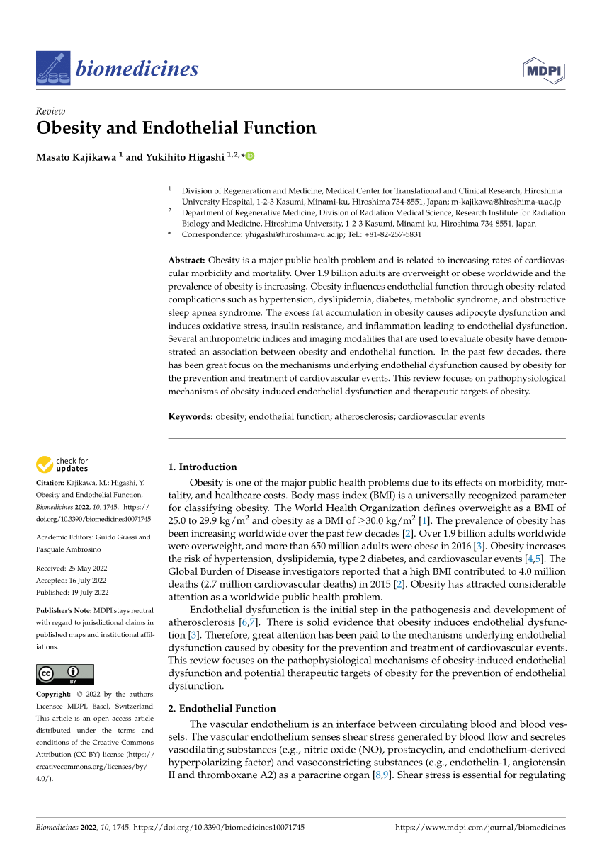 Smoking status and endothelial function in Japanese men