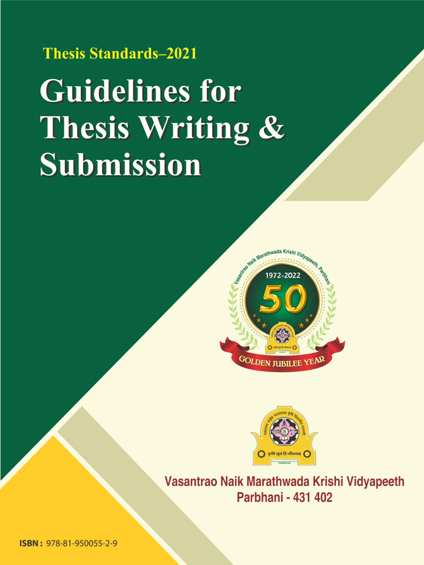 thesis submission guidelines