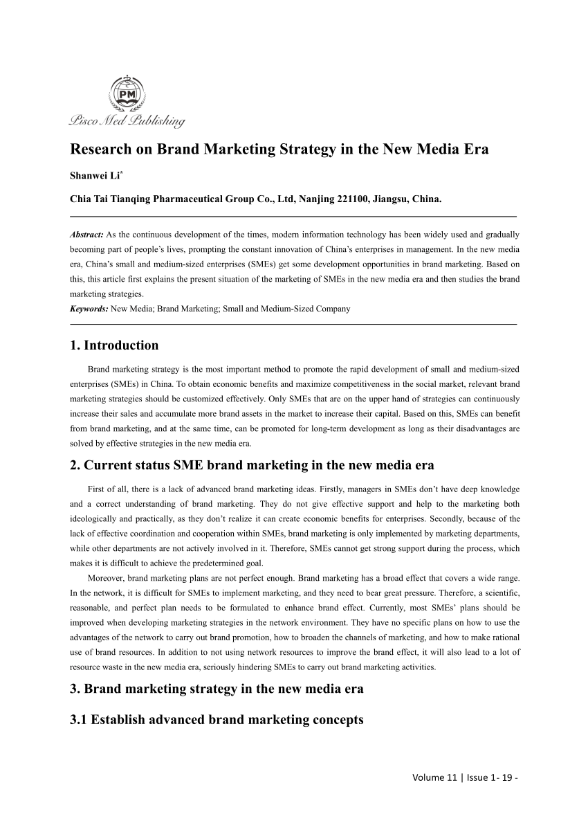 marketing strategy research article