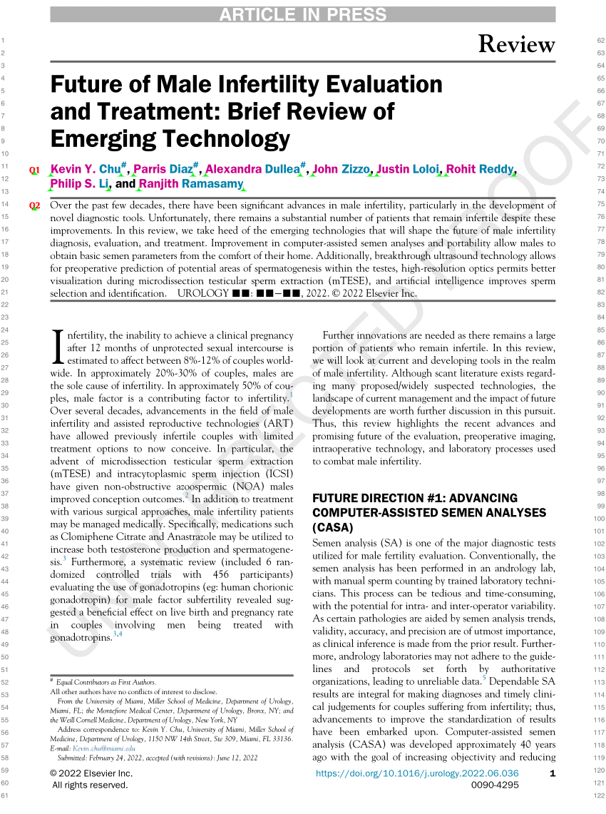 the impact of technology on infertility research paper