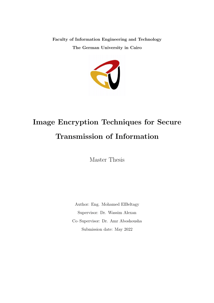 encryption thesis topics
