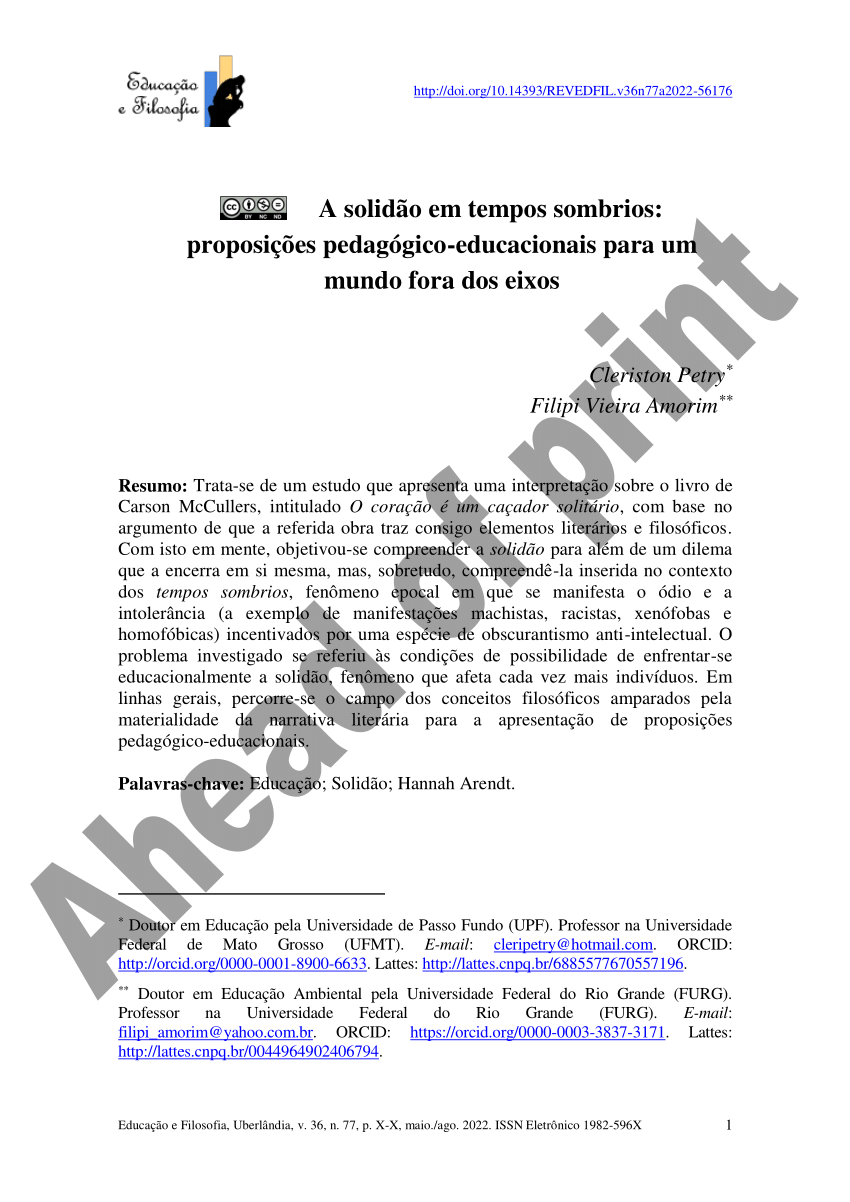 PDF) DA ESFERA PÚBLICA À PRIVADA: COMPREENSÕES DO ESPAÇO FEMININO NA OBRA  “A CONDIÇÃO HUMANA” DE HANNAH ARENDT