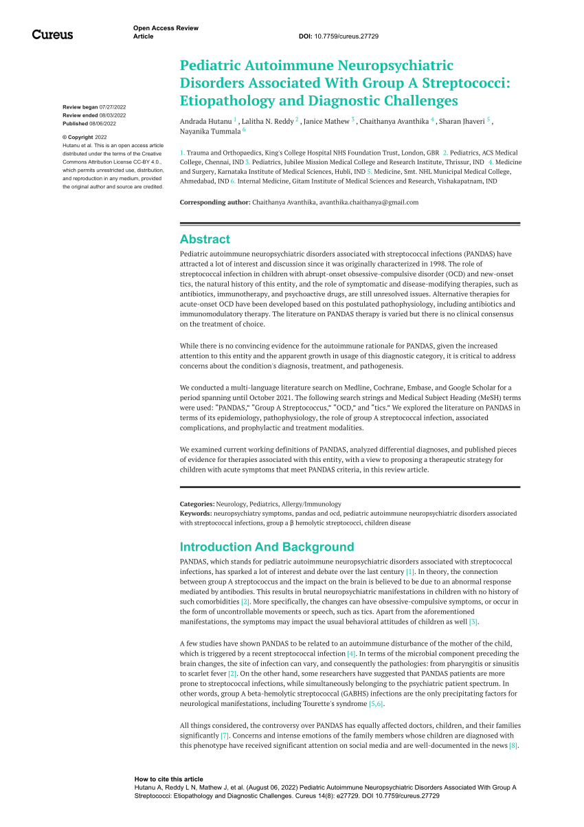 Cureus, Atypical Presentation of Scarlet Fever