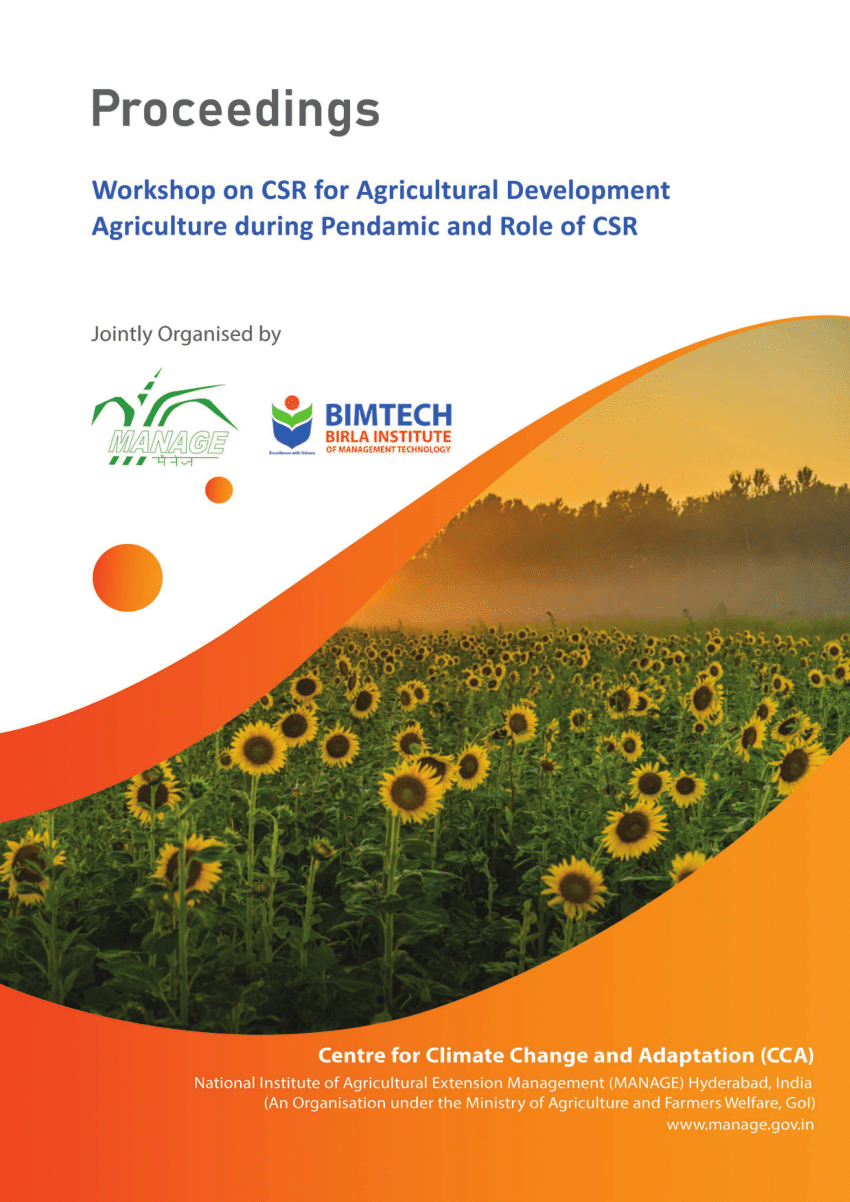 (PDF) CSR for Agricultural Development: Agriculture during pandemic and ...