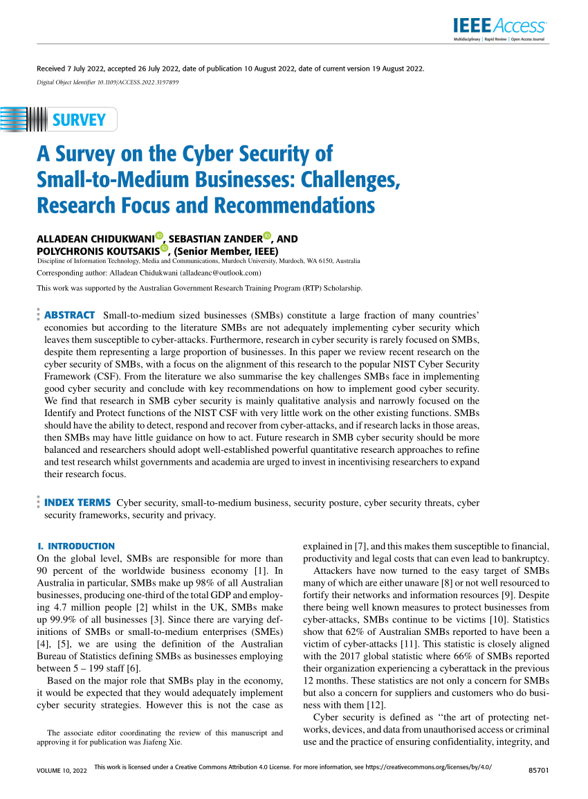 thesis cyber security survey