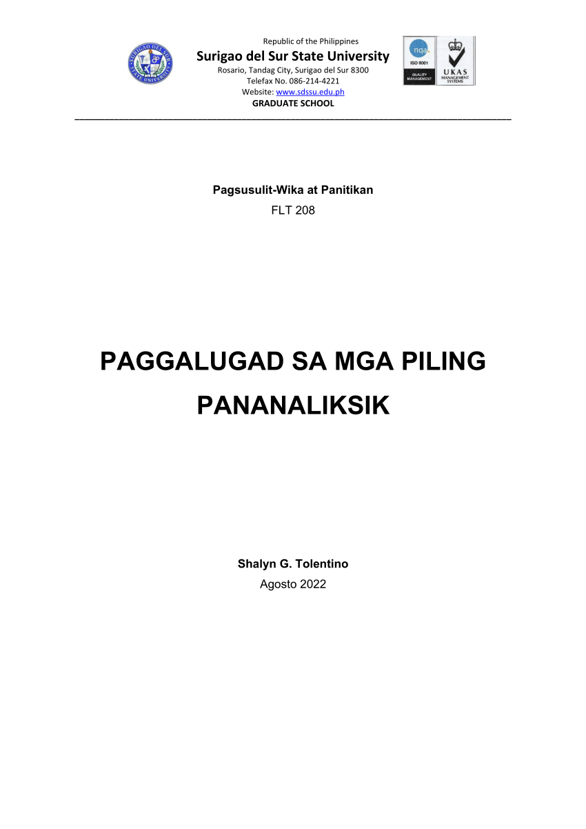 Pdf Pagsusulit Wika At Panitikan Paggalugad Sa Mga Piling Pananaliksik My Xxx Hot Girl 0375