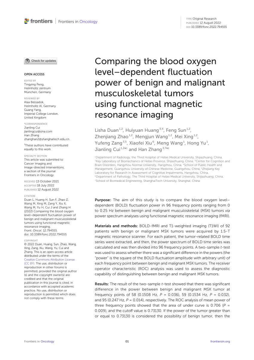 Pdf Comparing The Blood Oxygen Leveldependent Fluctuation Power Of