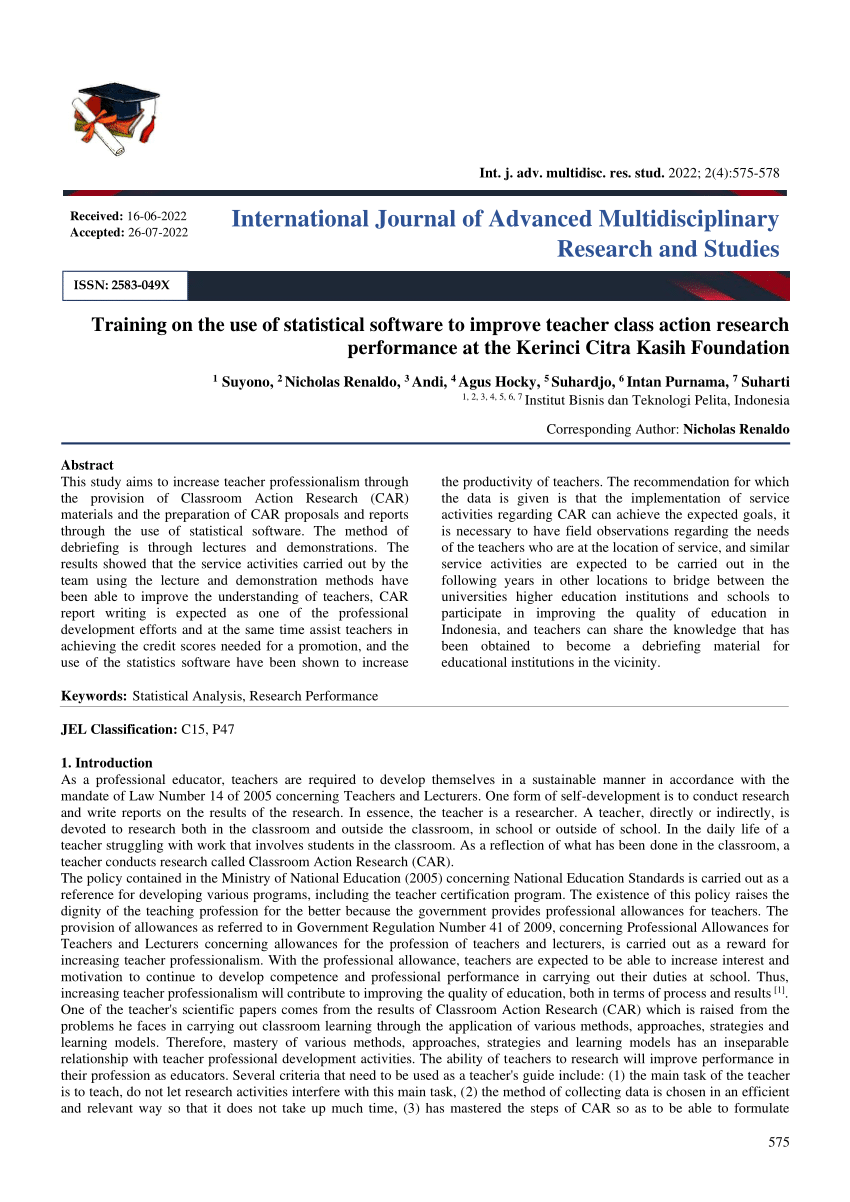 international journal of advanced multidisciplinary research and studies impact factor