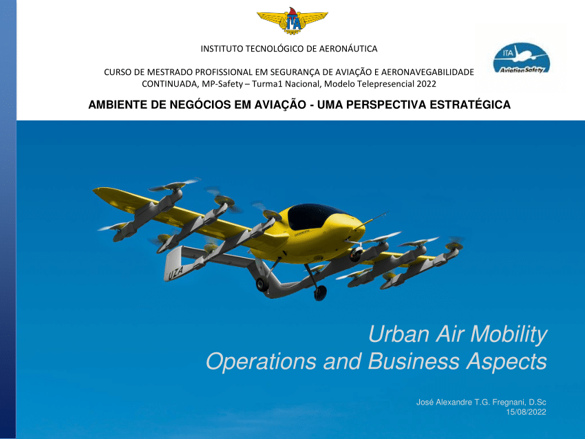 PDF Urban Air Mobility Operations and Business Aspects