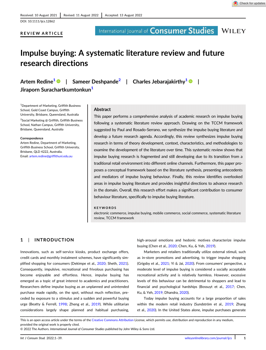 a systematic review and future research directions