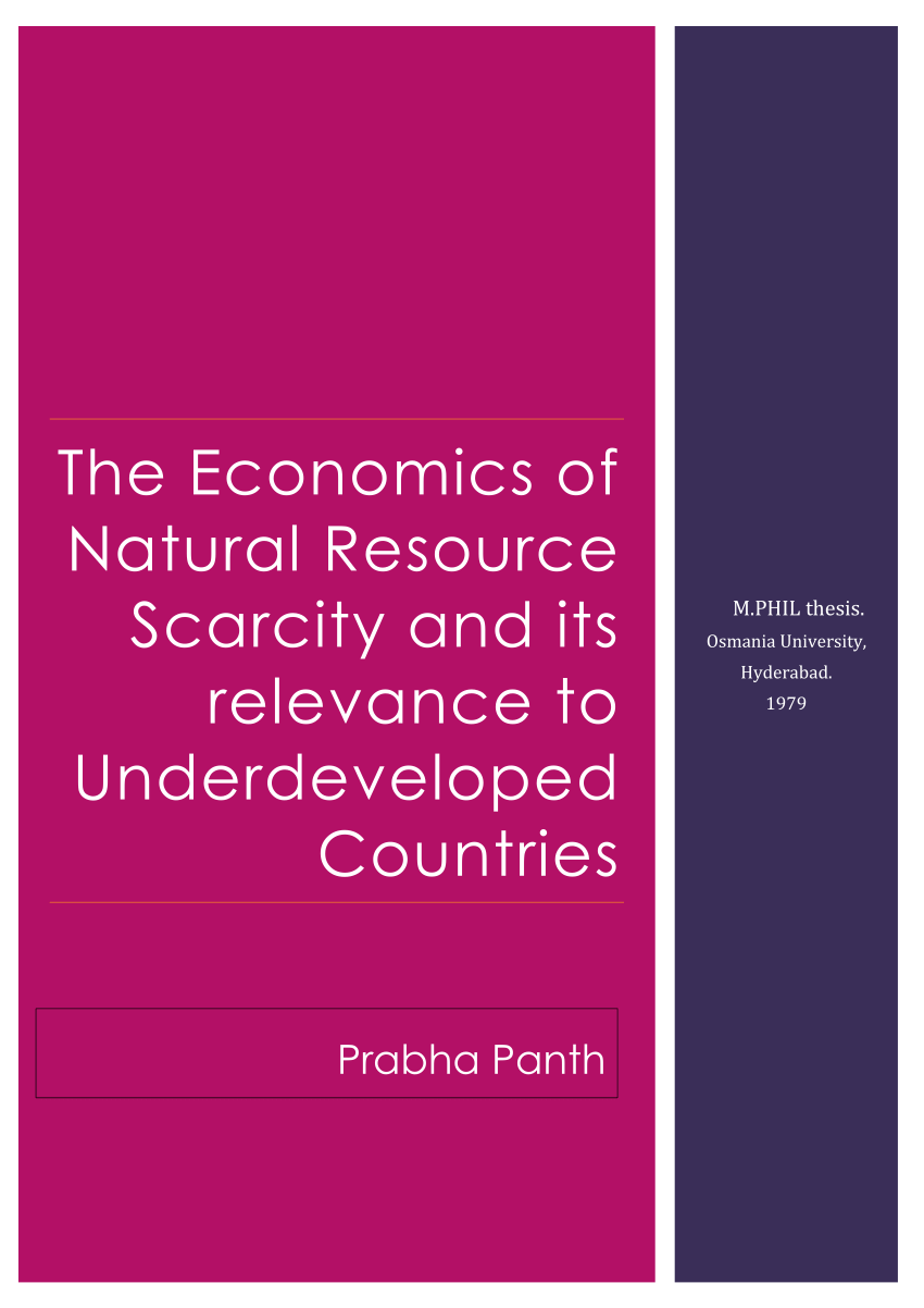 resource scarcity hypothesis pdf