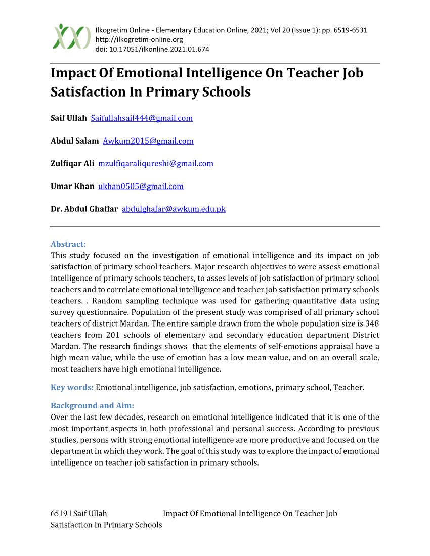 thesis on teacher job satisfaction