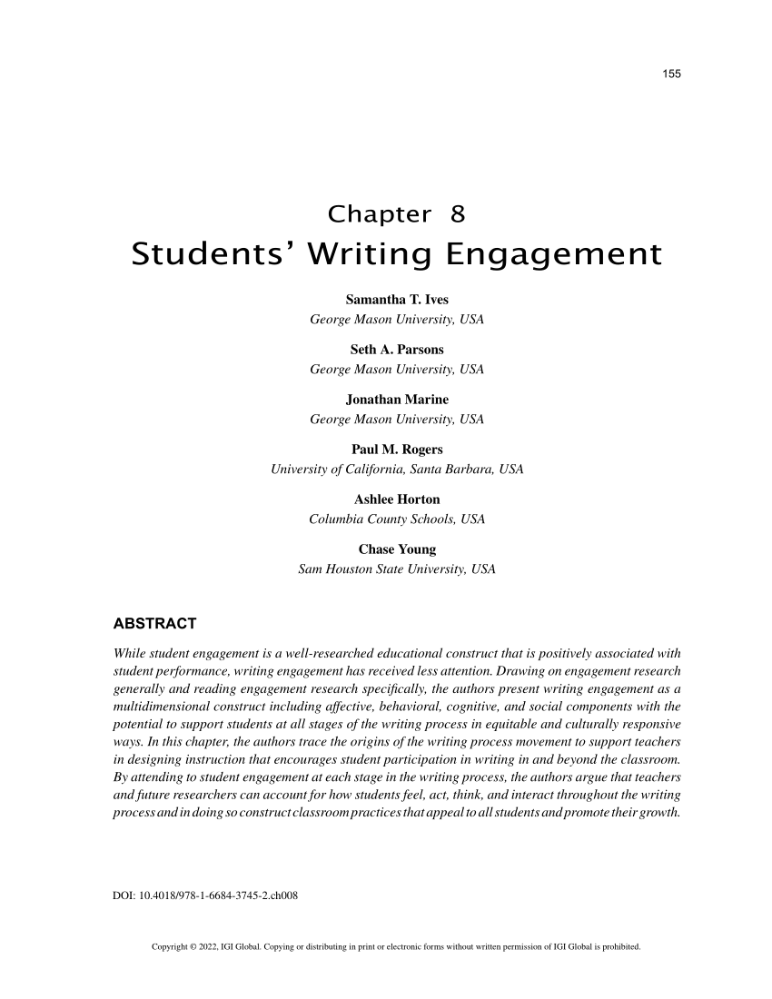 youth engagement essay