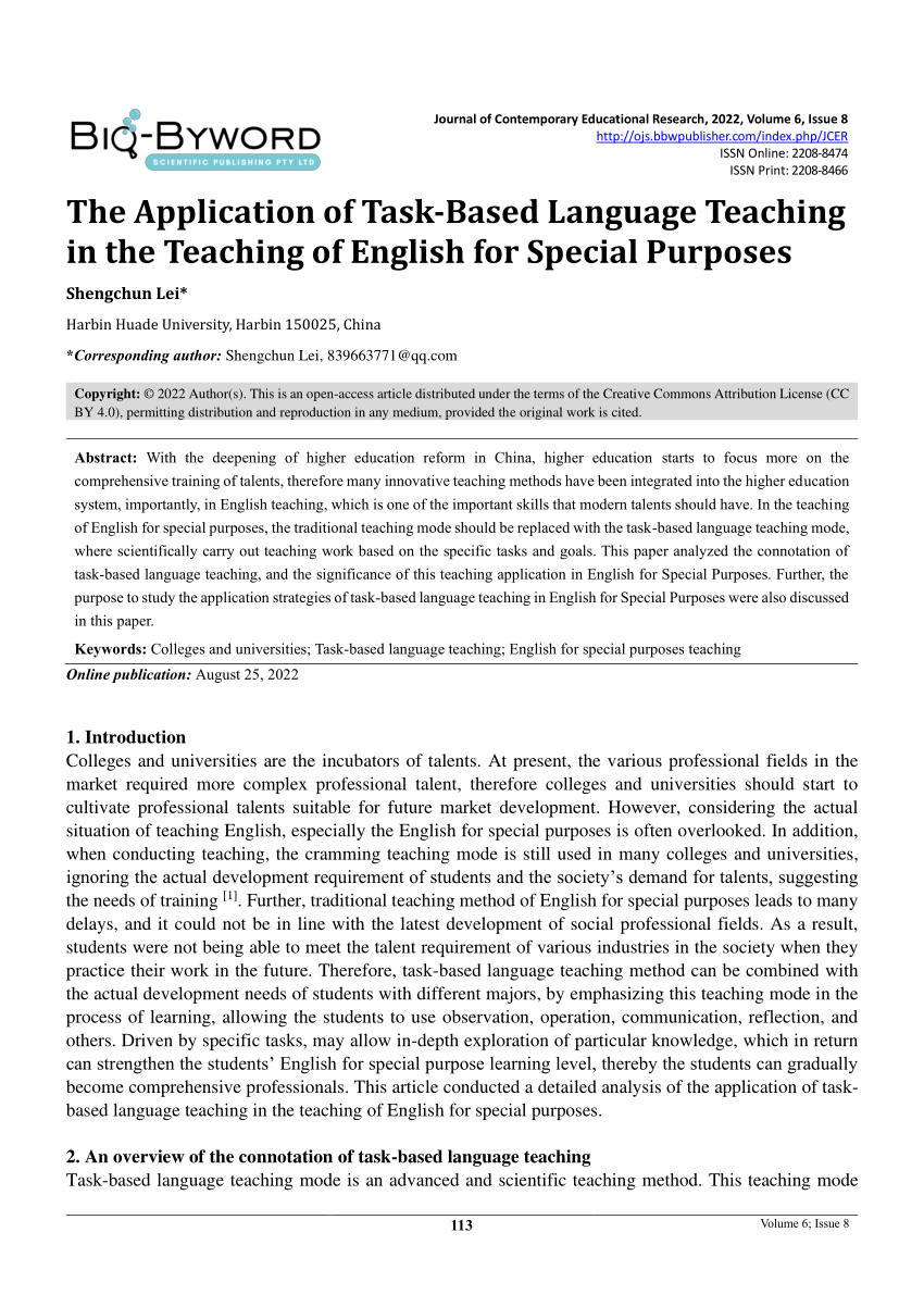 research papers on english language teaching pdf
