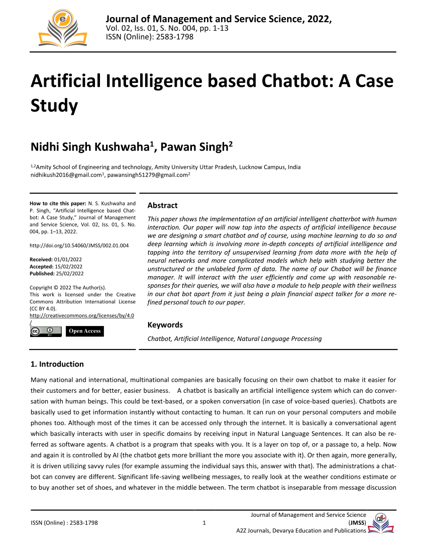 chatbot research paper ieee