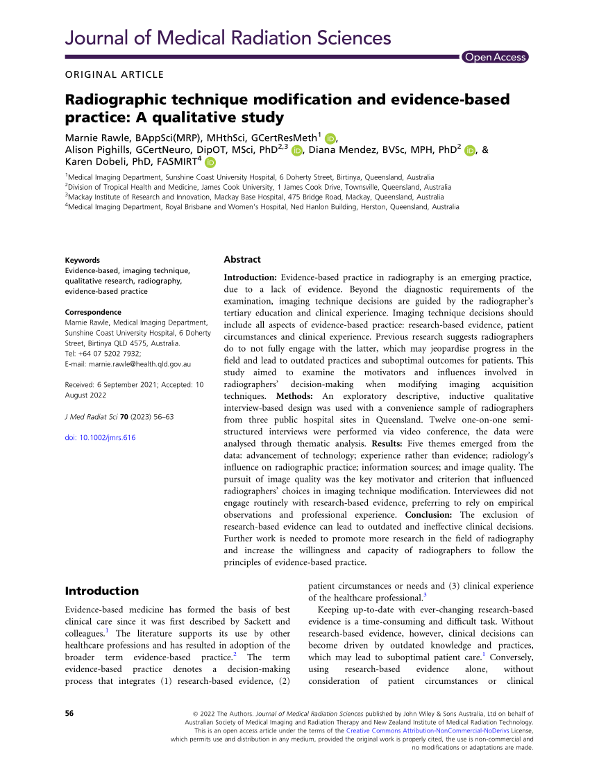 radiography dissertation projects