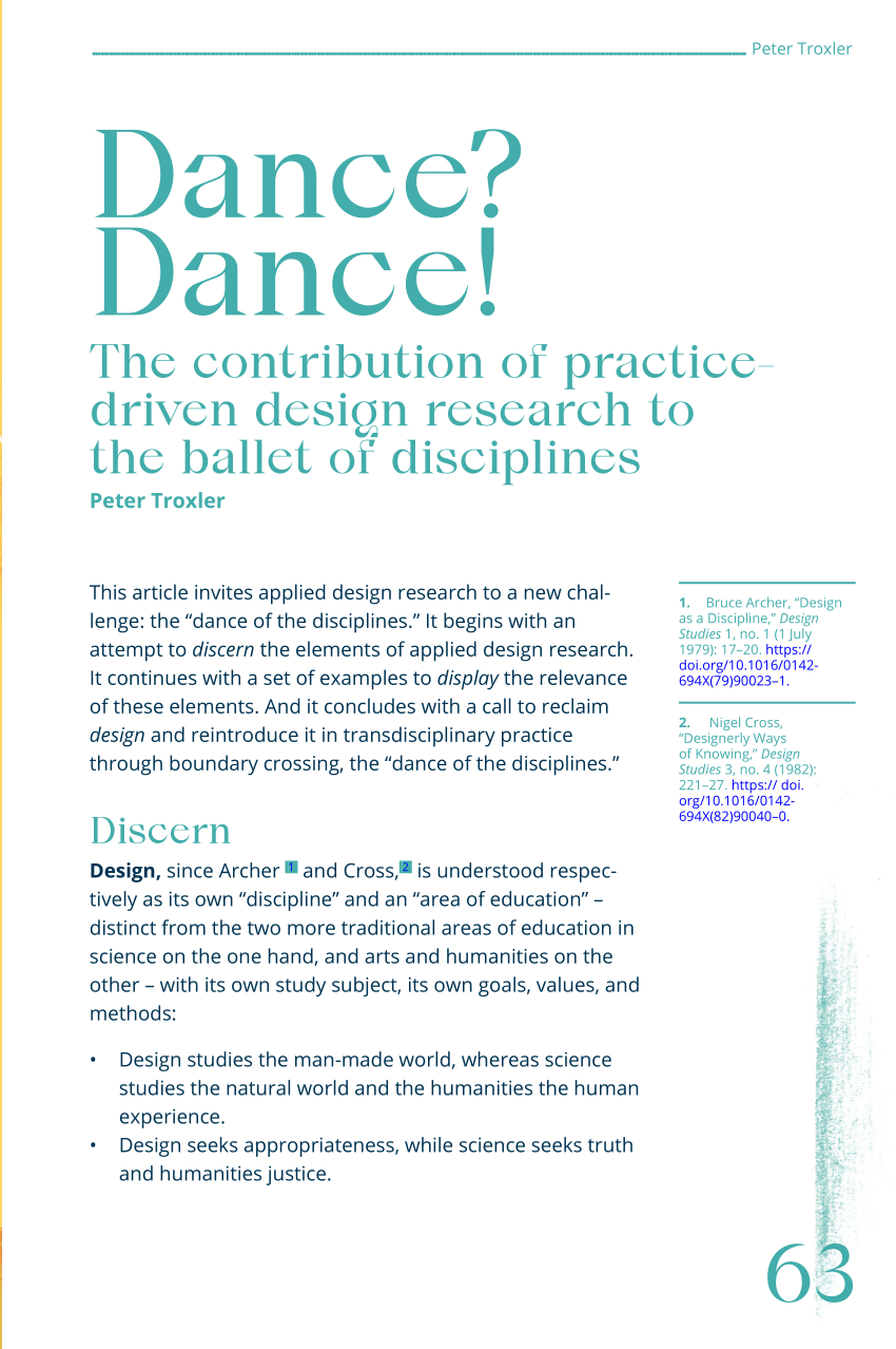 research about dance pdf