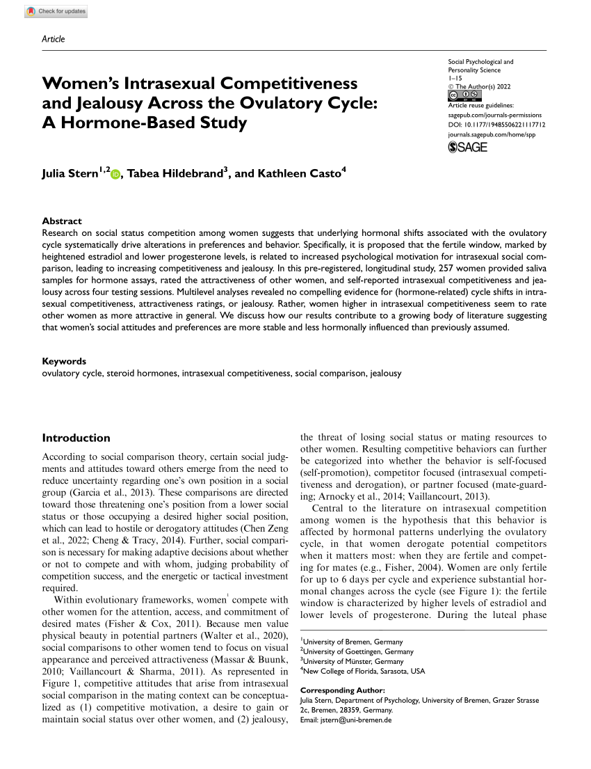 Women feel more attractive before ovulation: evidence from a large