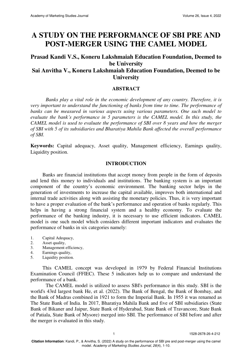 literature review on camel model