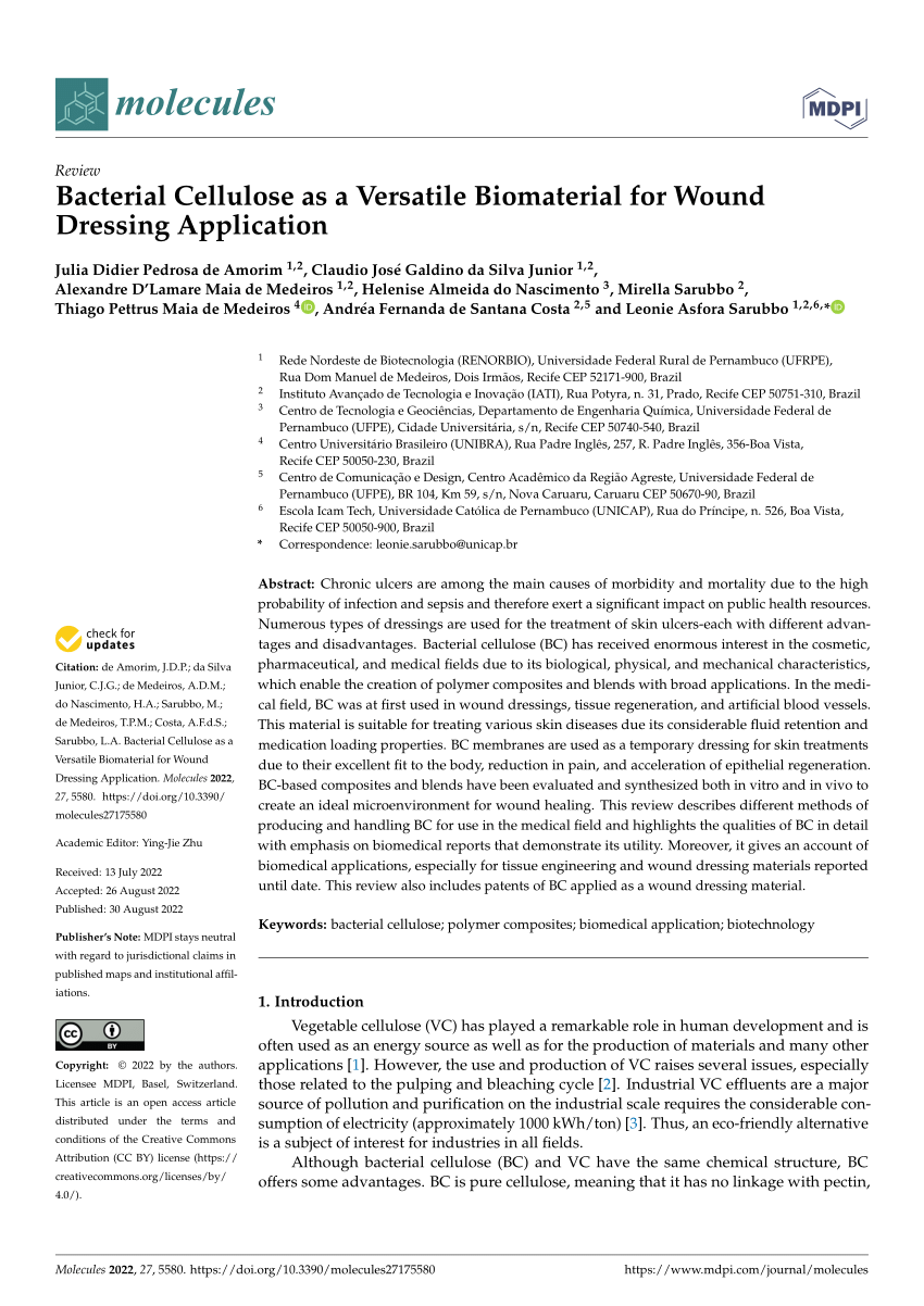 PDF) ARTIGO REVISÃO CELULOSE ÁREA MÉDICA JÚLIA 2022