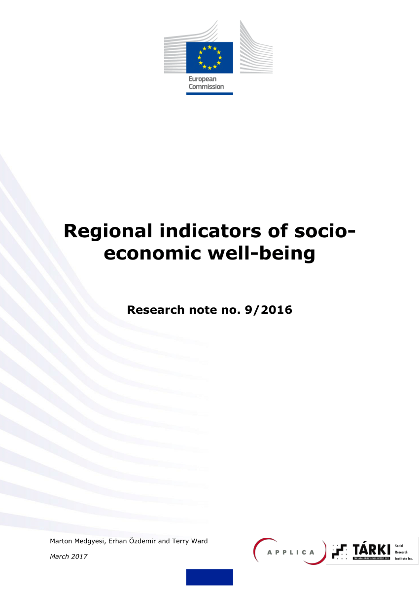 (PDF) Regional indicators of socioeconomic wellbeing