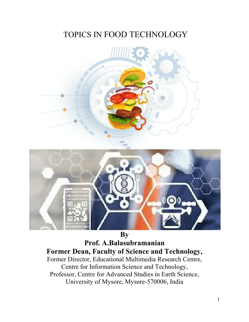 new research topics in food technology