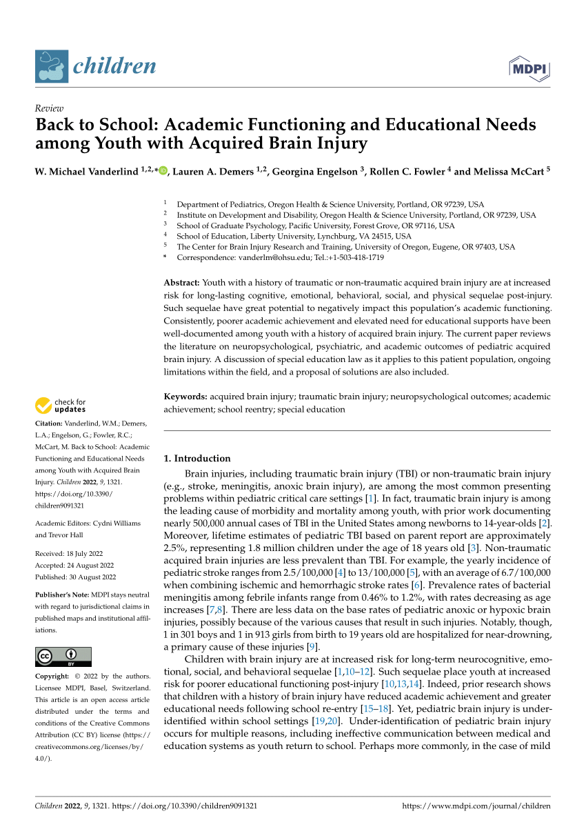 CBIRT - Center on Brain Injury Research & Training at University of Oregon