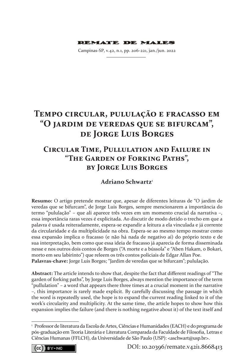 PDF) SOBRE A ARTE DE CRIAR RASCUNHOS: A TRADUÇÃO SEGUNDO JORGE LUIS BORGES