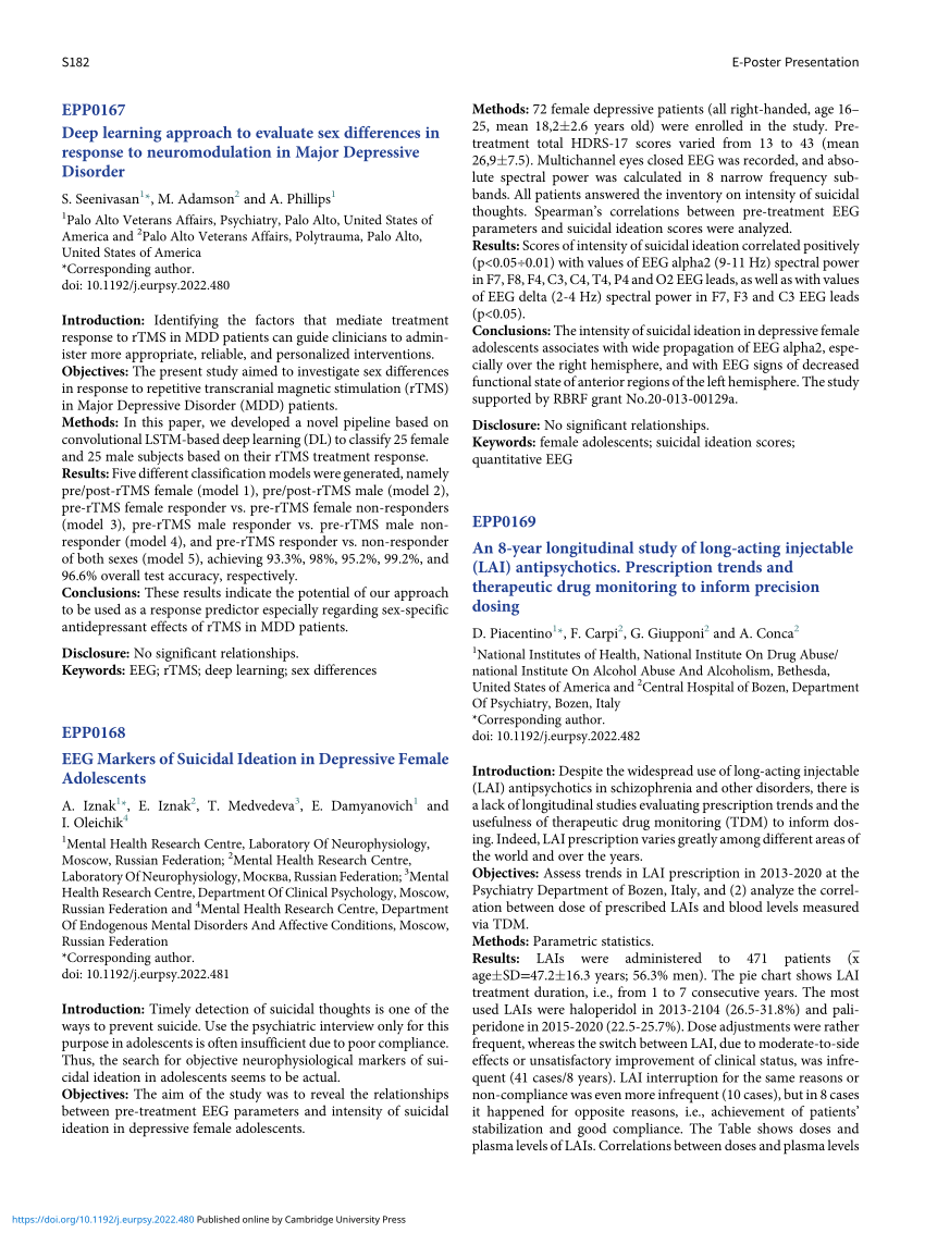Pdf Deep Learning Approach To Evaluate Sex Differences In Response To Neuromodulation In Major 9491