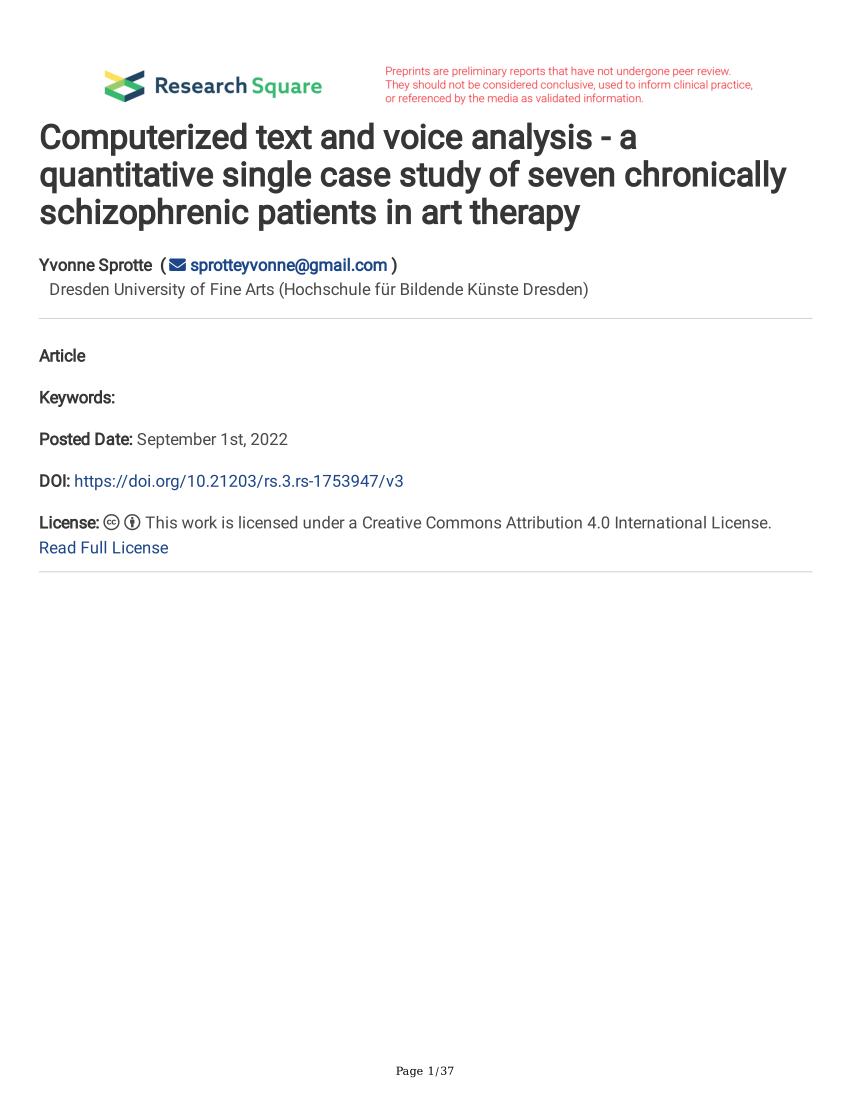 quantitative single case study