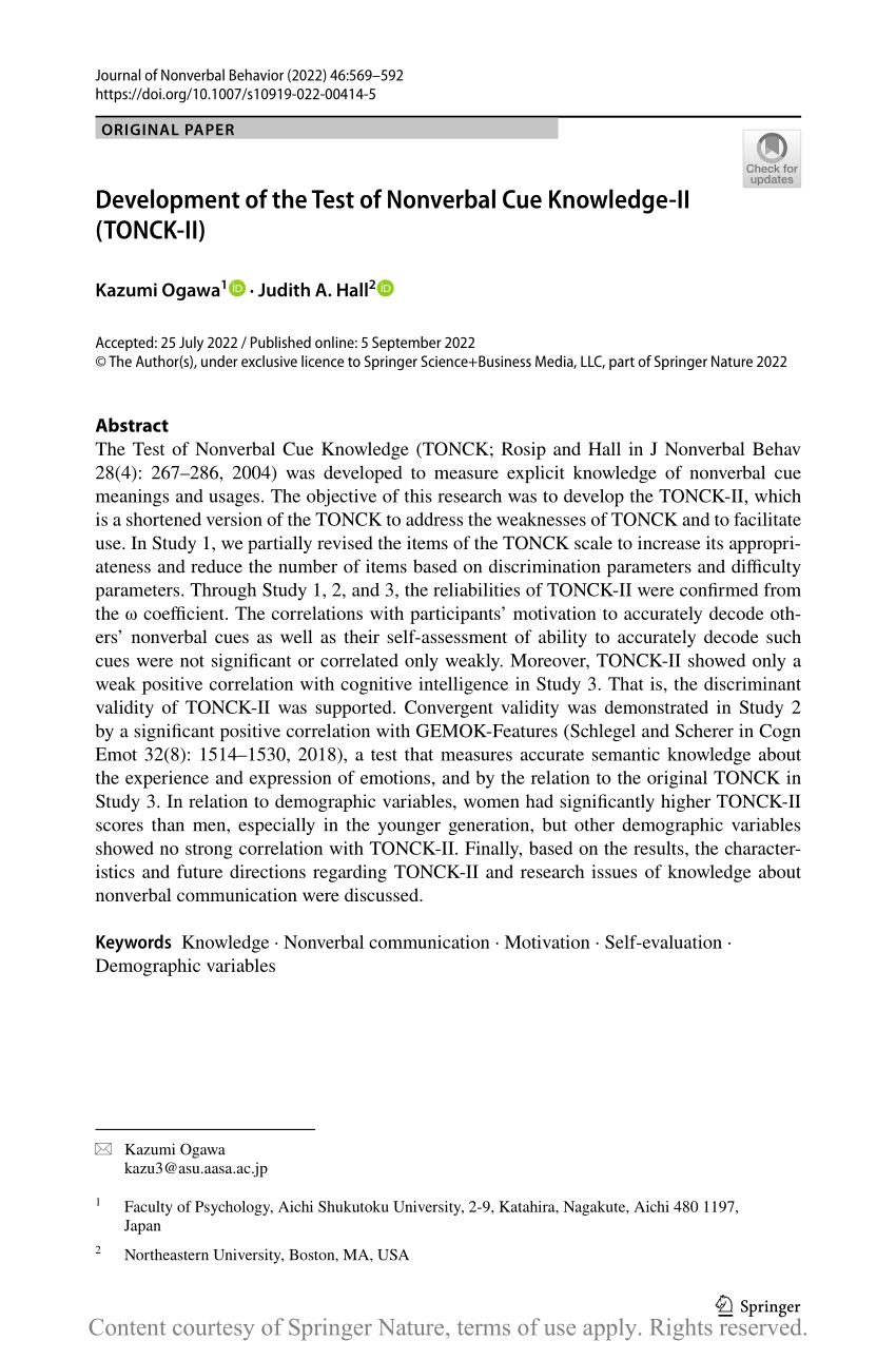 development-of-the-test-of-nonverbal-cue-knowledge-ii-tonck-ii