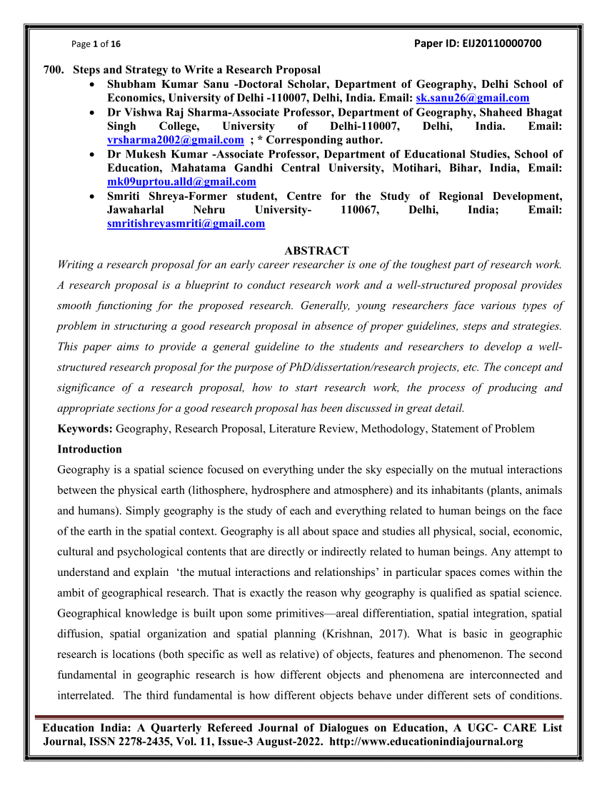 university of peshawar research proposal format