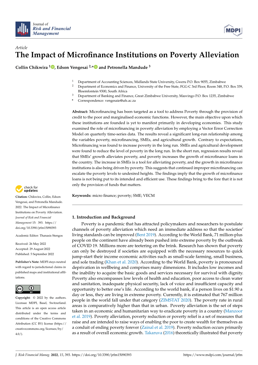 research article on microfinance