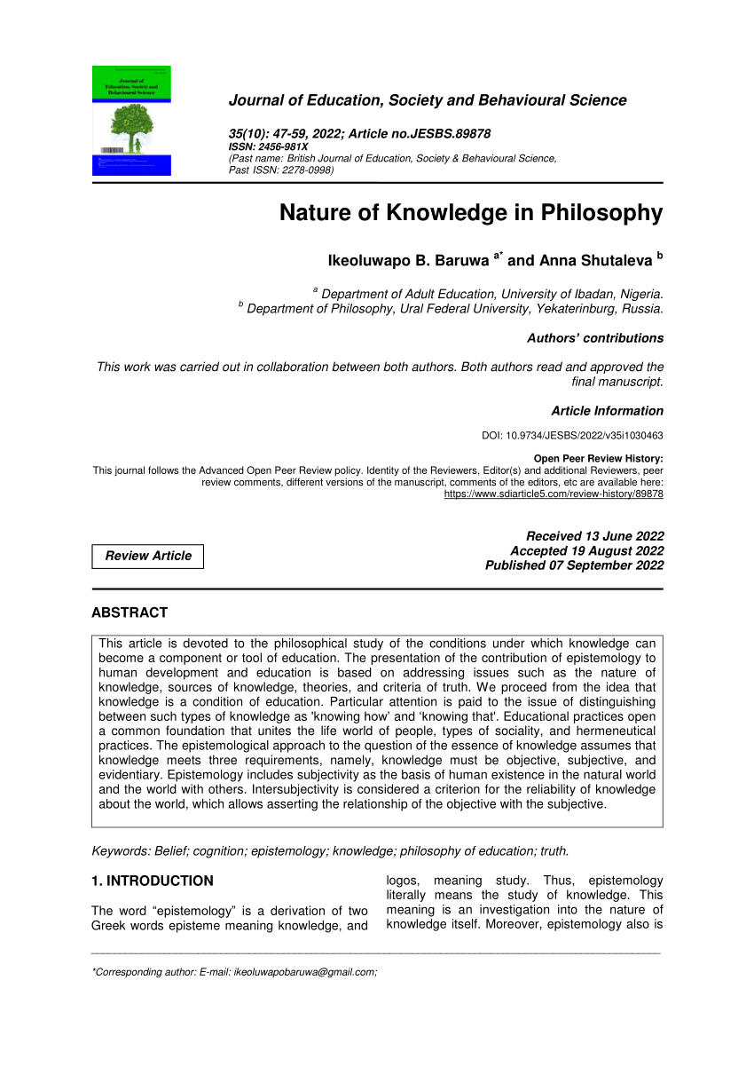 Meaning and Knowledge. Systematic Readings in Epistemology