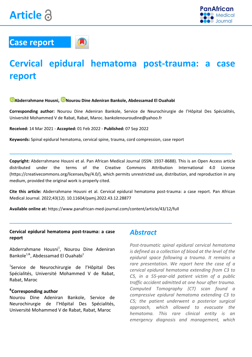 Is neck massage safe? A rare case of tetraplegia and spinal shock