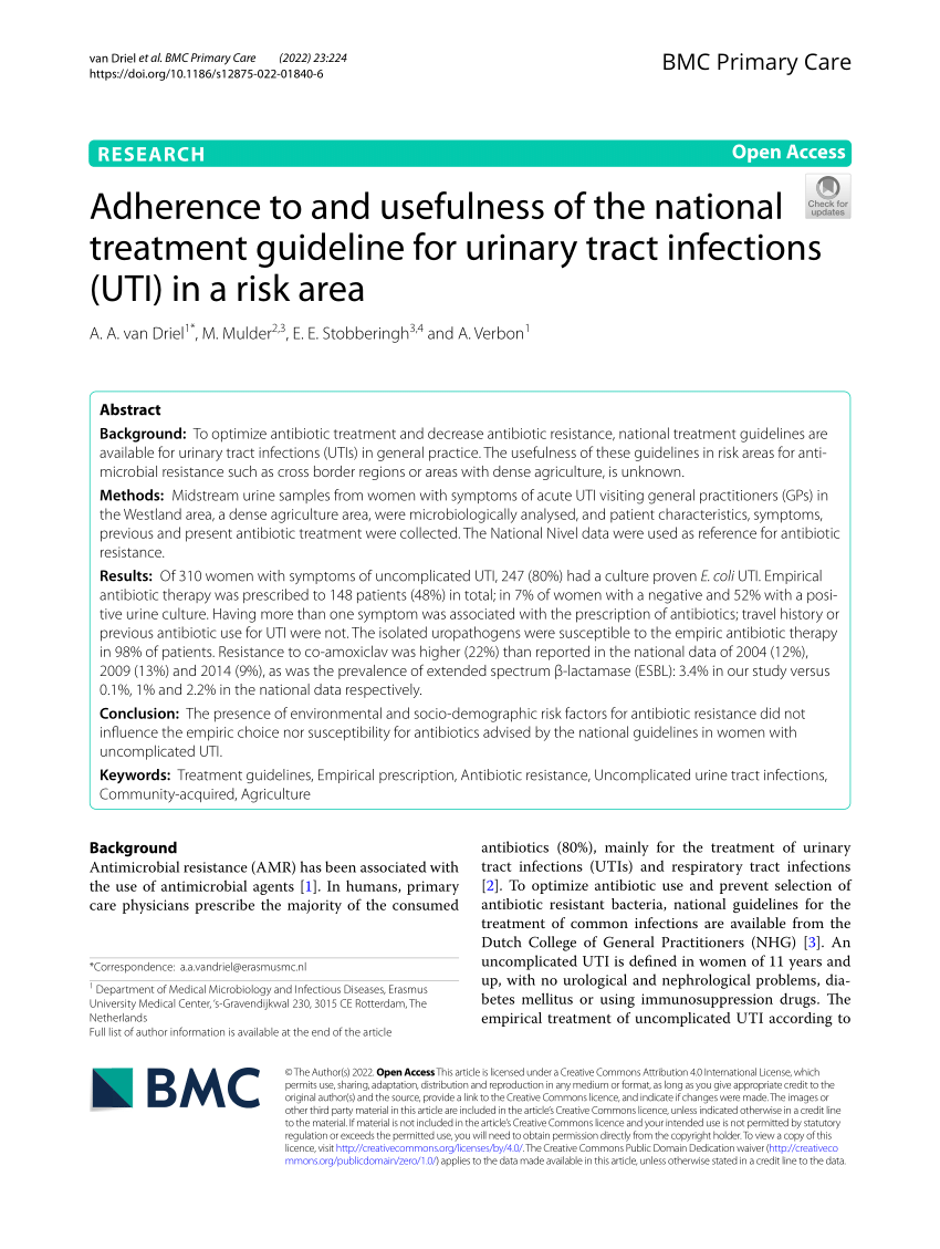 (PDF) Adherence to and usefulness of the national treatment guideline