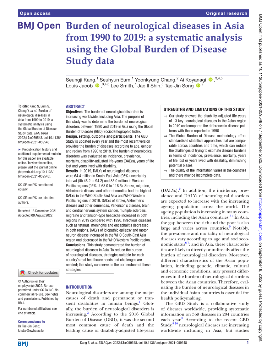 Global, regional, and national burden of Parkinson's disease, 1990–2016: a  systematic analysis for the Global Burden of Disease Study 2016 - The  Lancet Neurology