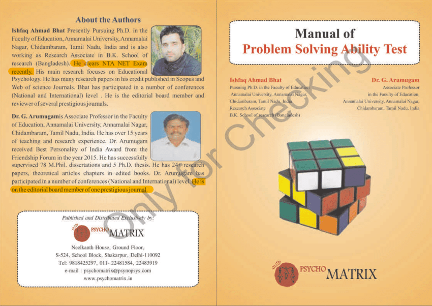 problem solving ability pdf
