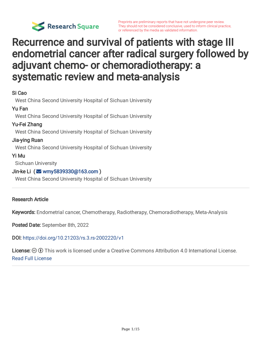 pdf-recurrence-and-survival-of-patients-with-stage-iii-endometrial