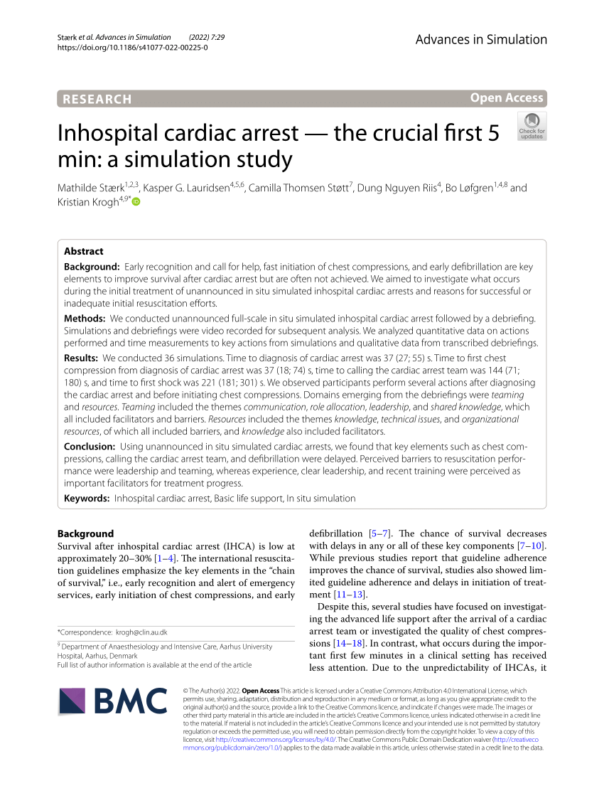 dissertation on cardiac arrest