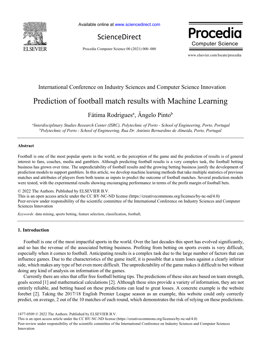 Football Prediction Model Archives - IntelligentFC