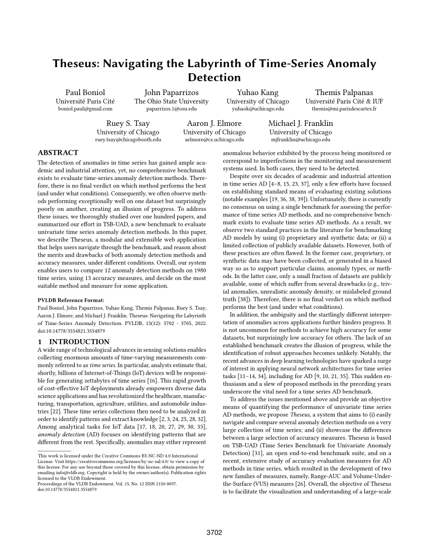 (PDF) Theseus: Navigating the Labyrinth of Time-Series Anomaly Detection