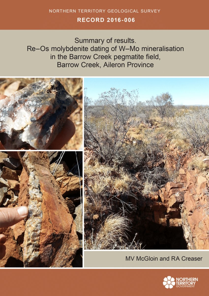 (PDF) Re-Os molybdenite dating of W-Mo mineralisation in the Barrow ...